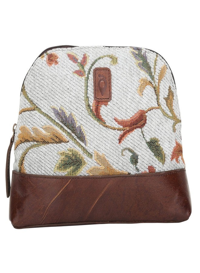 TRAVALATE Canvas Printed Clutches for Party and regular uses for women, ID card and money holder canvas pouch for Girl - Flower print (11x0.3x8 Inch) - Image 2